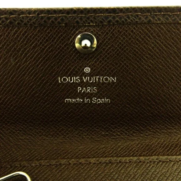 LOUIS VUITTON Key holder Brown silver Women M30538 Authentic secondhand
